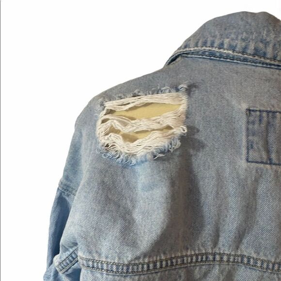 Women’s Forever 21 Distressed Jean Jacket • Medium - Picture 11 of 16